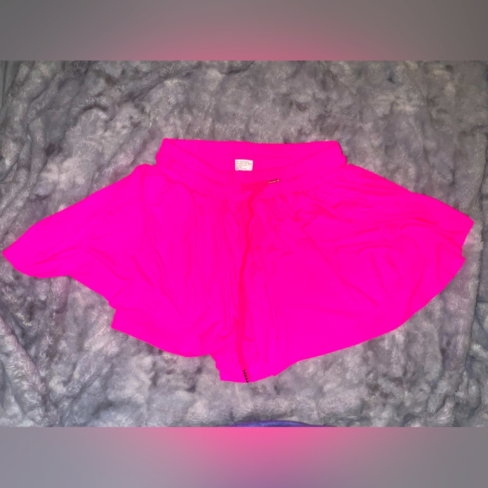 Highlighter pink skort.